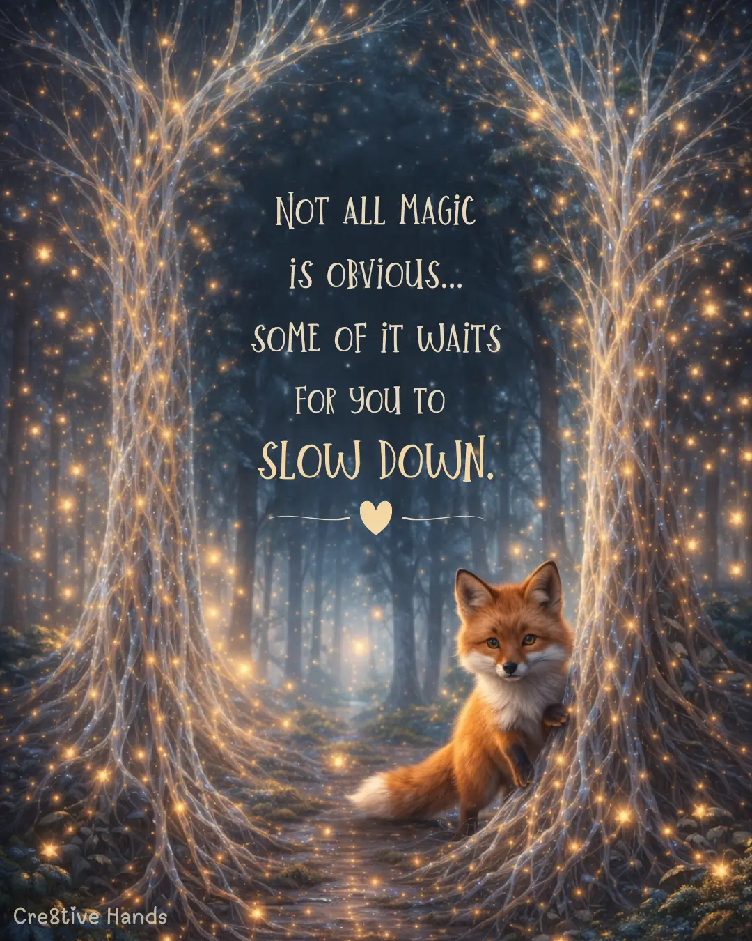 Not All Magic Is Obvious Inspirational Poster — Preview